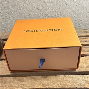 Louis Vuitton Orange Gift Box with Blue Pull Tab